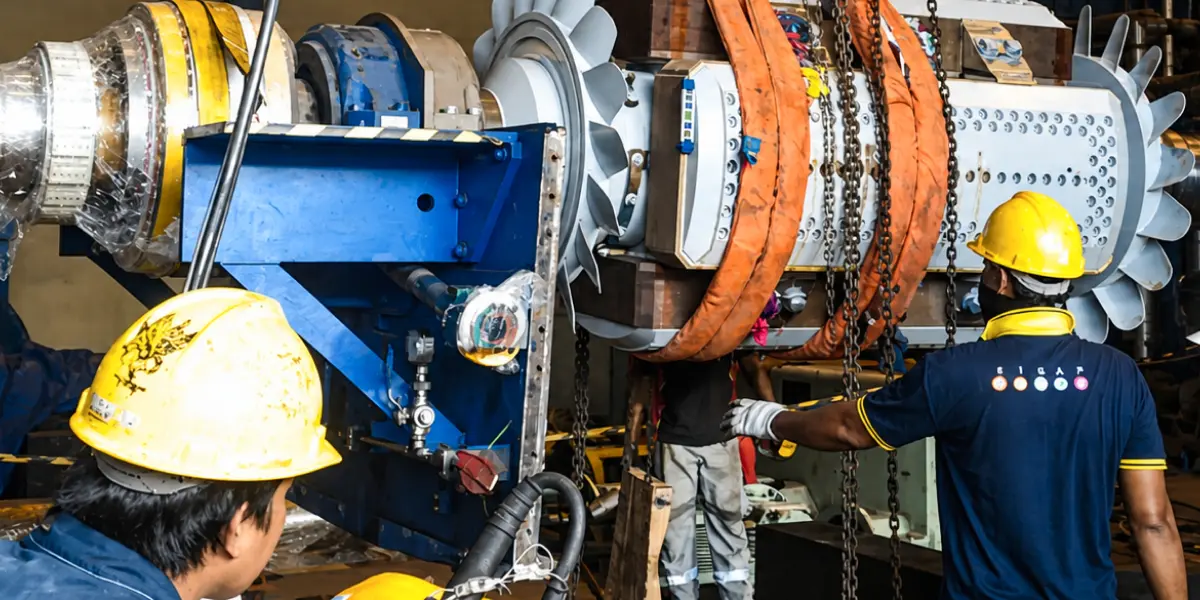 Fabrication of new motor shaft